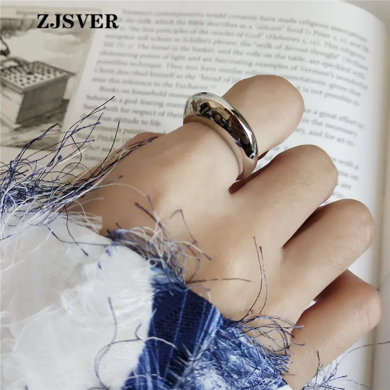 ZJSVER корейские ювелирные изделия кольцо из стерлингового серебра 925