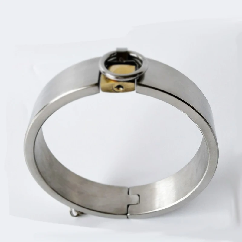 Ошейник БДСМ из нержавеющей стали ошейник для интима серебристый цвет Невидимка