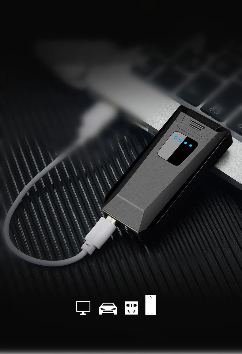 Arc электронная USB электрическая сигарета электрическая зажигалка с функцией отпечатка пальцев для бойфренда отца день рождения свадебный подарок зажигалки