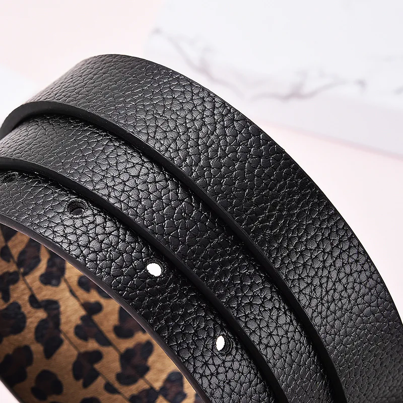 Women's Strap Casual All-match Women Brief Pu Leather Belt Women Strap Leopard Print Belts Top Quality Jeans Belt
