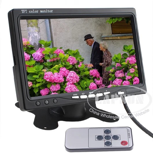 7-дюймовый TFT ЖК-дисплей 2-сторонний AV цветной подголовник монитор заднего вида