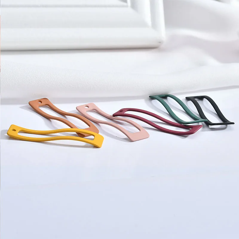 Модные 40 шт./лот цветные прямоугольные формы сплав спрей подвески ручная работа