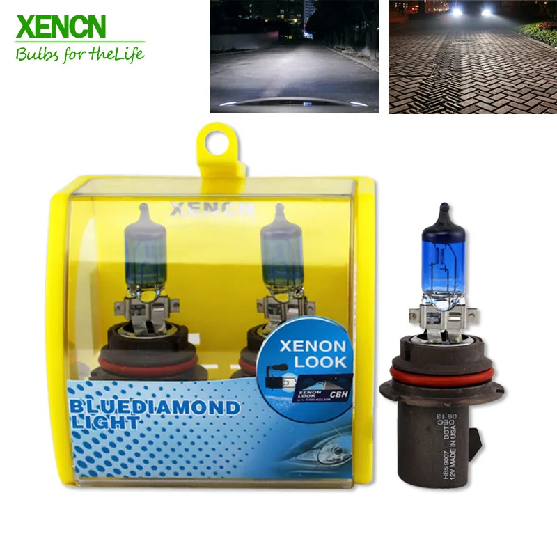 XENCN 12V холодный белый автомобильные галогенные лампы H1 H3 H4 H7 H8 H9 H10 H11 H13 H15 H16 HB1 HB3 HB4 HB5 880 881 9012 9005 9006 H8B H9B