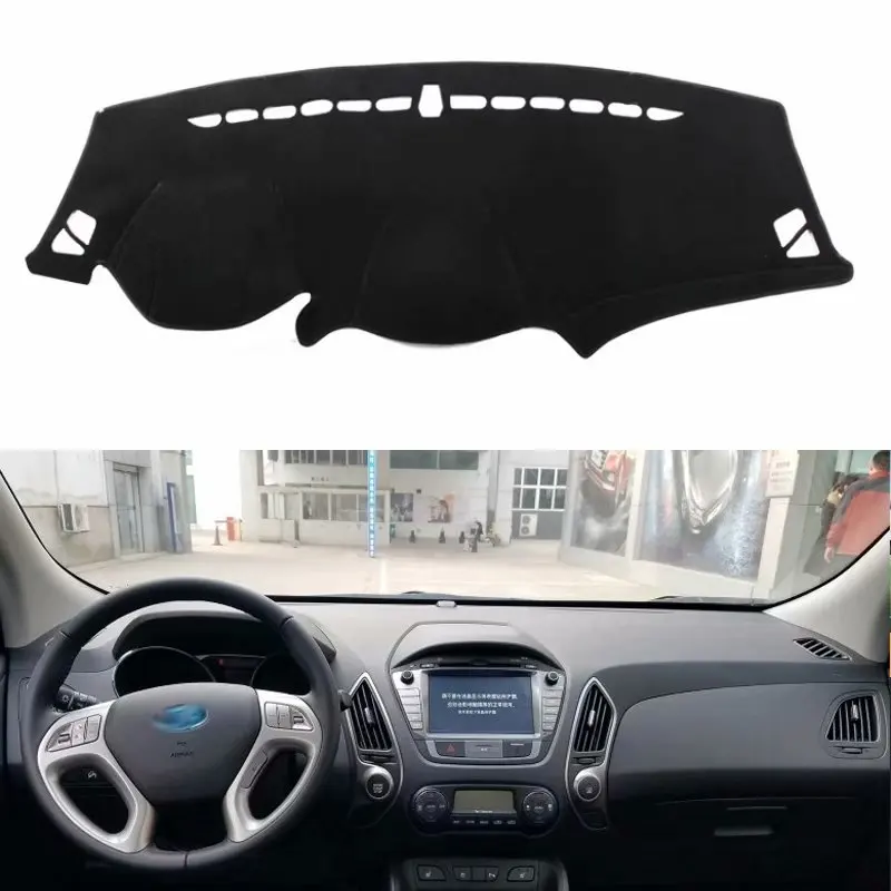 Для Hyundai Tuscon Ix35 2009 2015 Чехлы для стайлинга автомобиля коврик приборной панели