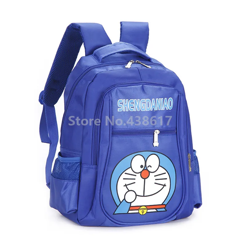 Синий рюкзак Doraemon для мальчиков школьная сумка с комплектом обедов 2 шт. детей
