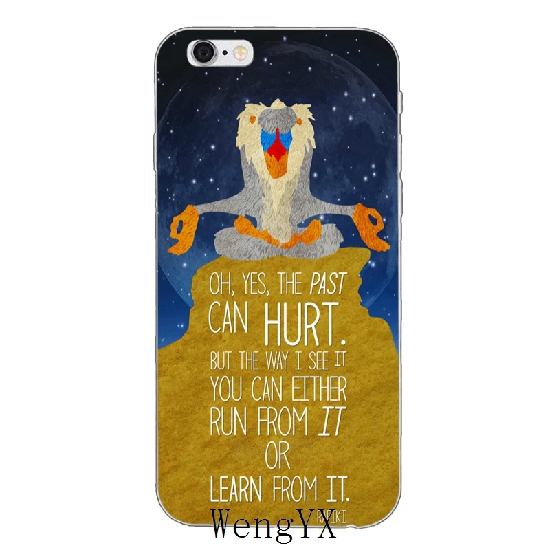 Сверхтонкий Мягкий чехол из ТПУ с изображением короля льва Simba для iPhone 4, 4S, 5, 5S, 5c, SE, 6, 6s, 7, 8 plus, X, XR, XS Max - Цвет: Who-You-Are-A-13