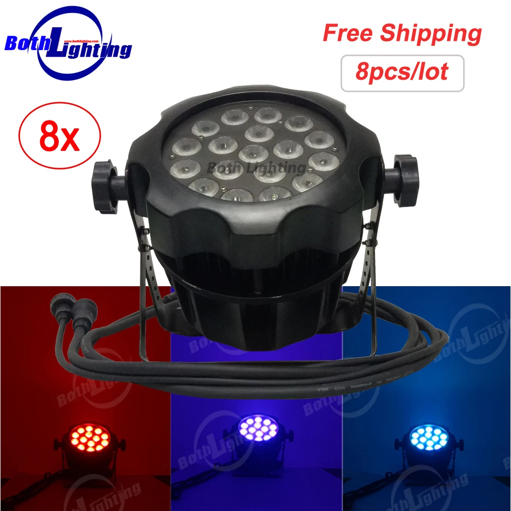 Умный дизайн LED Par Can плоский свет IP65 наружный водонепроницаемый 14*10 Вт RGBW 4в1 64