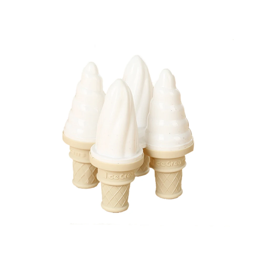 White 4 шт., Пластиковая форма для замороженного мороженого, для приготовления сока, мороженого, леденцы, сделай сам, популярная форма, Новое поступление - Цвет: White
