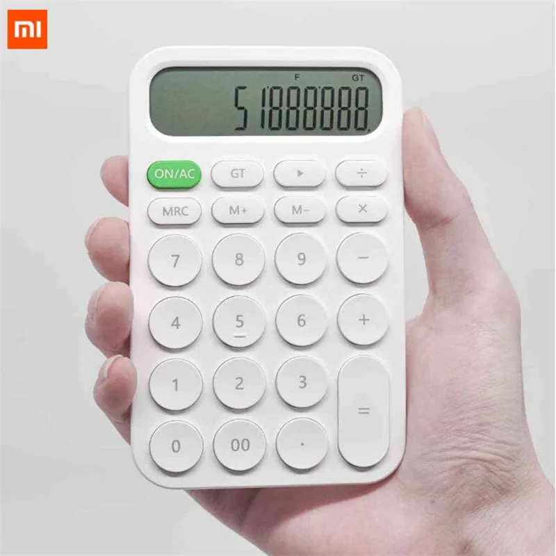 

Электронный калькулятор Xiaomi MIIIW, 12-значный, простой дизайн, светодиодный дисплей, инструмент для расчета для офиса, работы, студентов