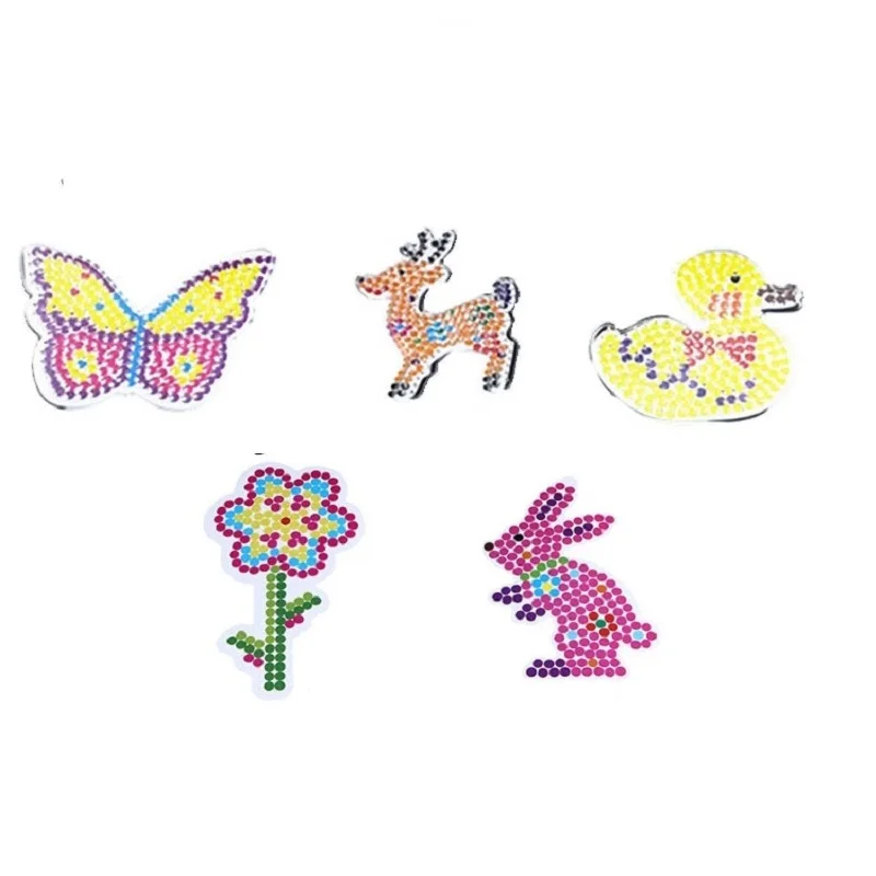 5 мм 24 цвет 2400 шт. perler бисер комплект hama Бусы с шаблонами аксессуары для детей DIY