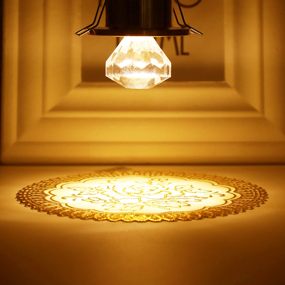 Лампа для шкафа светодиодный прожектор точечный мини светильник 1 Вт 3 Алмазное