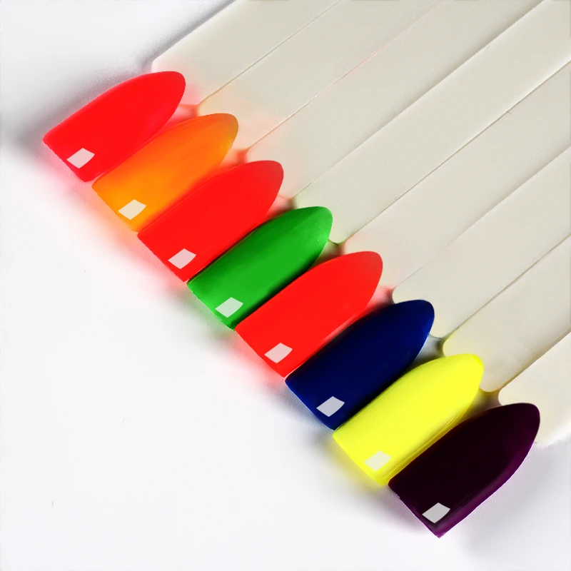 8 цветов порошок неонового пигмента Ombre неоновые пигменты градиентная неоновая