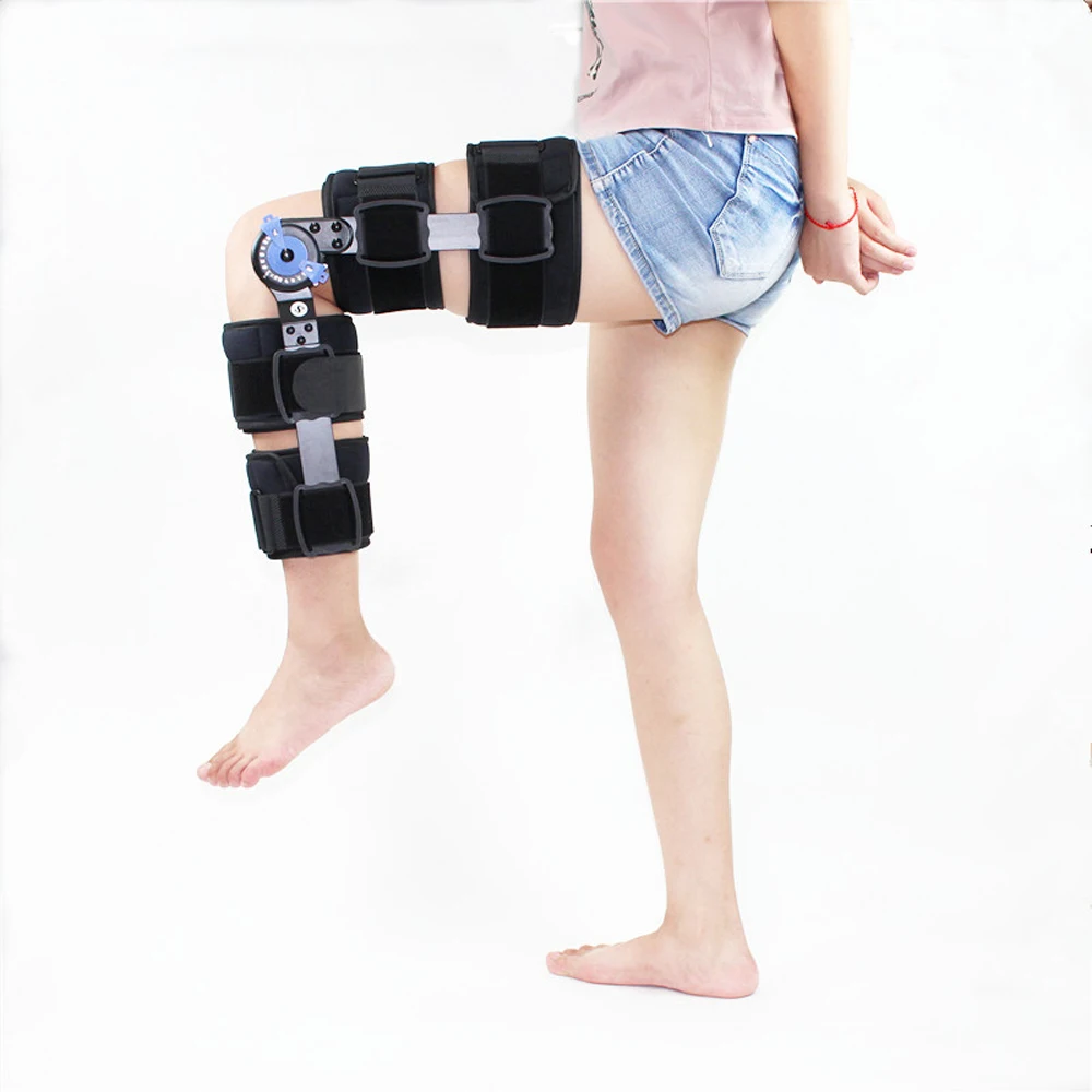 Навесной ортопедическая коленная скобка Поддержка Регулируемая шина