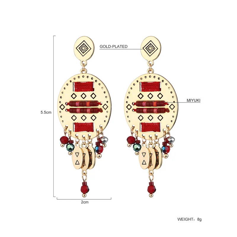 Роскошные круглые хрустальные висячие серьги OMGALA для женщин очаровательные