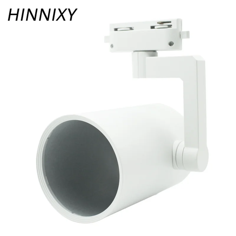Hinnixy LED Par30 12W E27 трек лампа 100 240V 1200lm пластик черный белый корпус теплый