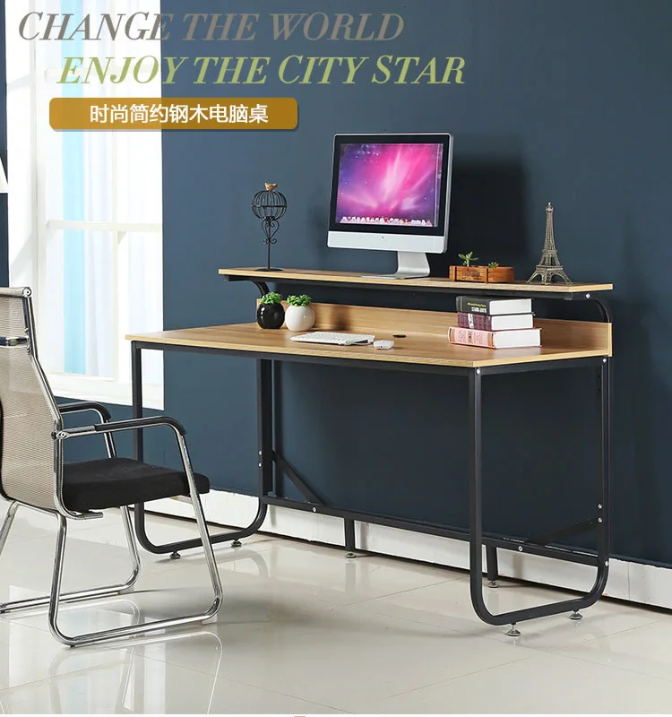 Стол компьютерный офисная мебель для дома стол ноутбука с деревянной + стальной