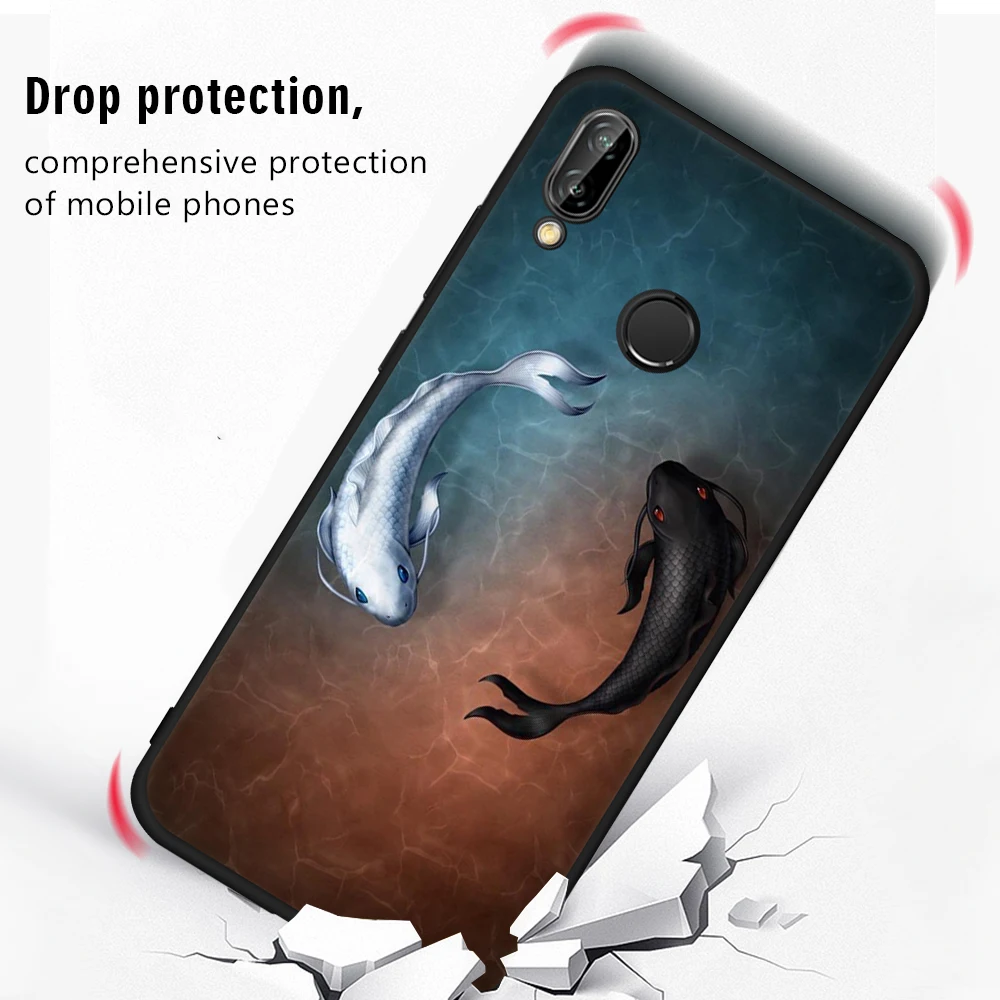 TPU чехол для телефона с узором huawei P20 Plus P10 P9 P8 Lite 2017 mate 10 Pro Nova 2i Y9 2018 Coque Honor 9 8 9i Soft |