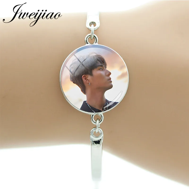 JWEIJIAO 2019 Мода Day6 браслет со стеклянным кабошоном купол Sungjin YoungK Wonpil Dowoon фото в виде