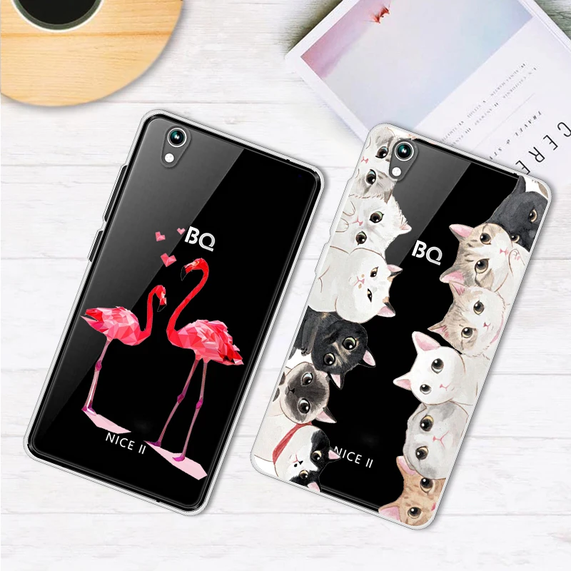Case For Bq Bqs 5503 Nice II 5.5 Inch Transparent Printing Drawing Silicone Phone Cases Cover Bqs5503 |