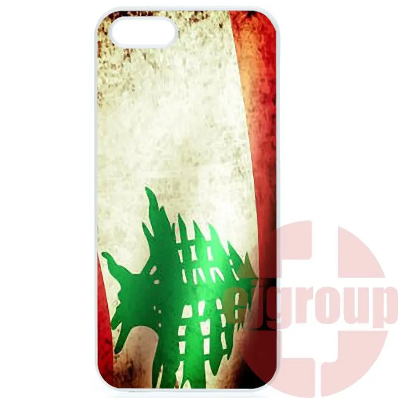 Case Protective Lebanese Grungy Flag For Apple iPhone 4 4S 5 5C SE 6 6S 7 7S Plus 4.7 5.5 iPod Touch |