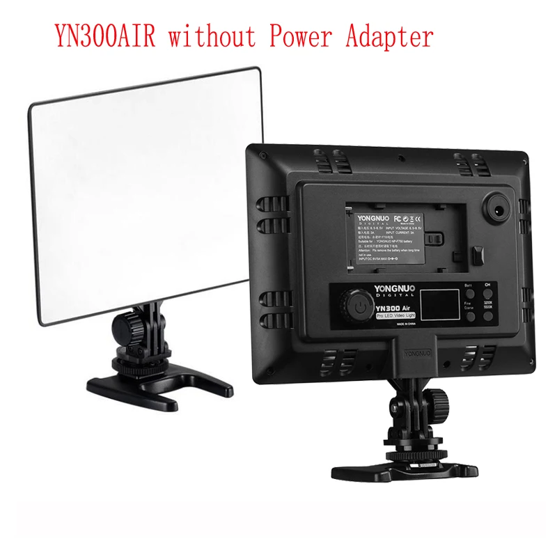 Белый DSLR YONGNUO YN-300 YN300 Air ультратонкий CRI 95+ светодиодный видео светильник Панель 3200-5500K двухцветный 2000LM для камер Canon Nikon sony - Цвет: Белый