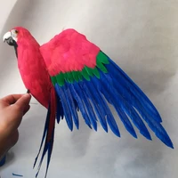 real life bird colourful feathers parrot large 45x60cm spreading wings parrot filming prop garden decoration toy gift h1558