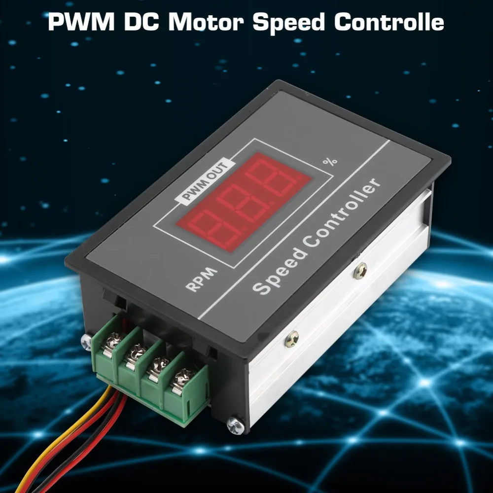 DC 6-60 в 12 В 24 в 36 в 48 в 30A PWM DC контроллер скорости двигателя старт стоп переключатель