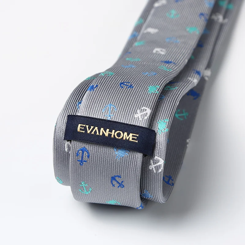 Brand New Men's High Quality Print 5CM Slim Neckties Romantic Wedding Groom Grey Tie Student Interview Neck for Men | Аксессуары для