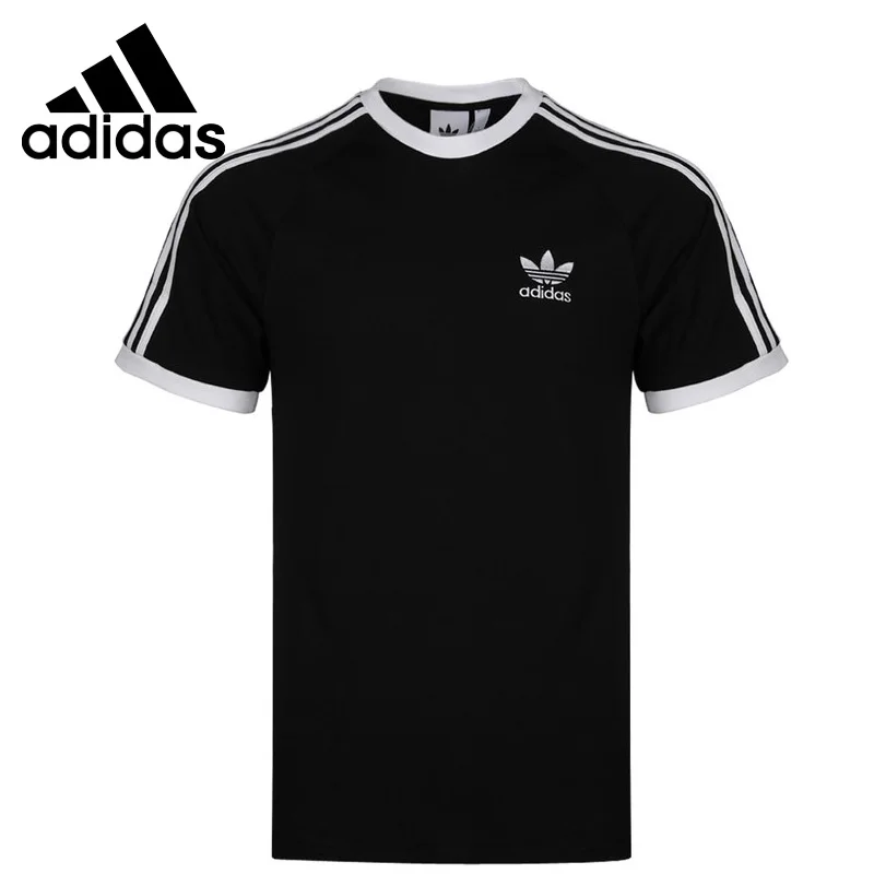 Оригинальная футболка с 3 полосками Adidas Originals мужские футболки коротким рукавом