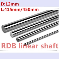 2 pcs 12mm linear shaft 450mm 415mm long chrome plated linear motion guide rail round rod shaft for cnc parts 3d printer parts