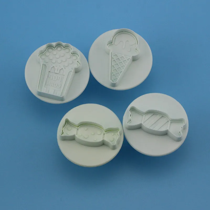 1 комплект сладкие конфеты мороженое Fondant (сахарная) Плунжер Формочки печенье