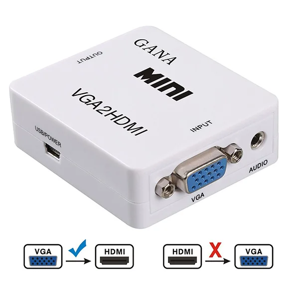 Портативный разъем и воспроизведение VGA в HDMI выход 1080P HD аудио ТВ AV HD ТВ ПК видео кабель VGA2HDMI конвертер адаптер - Цвет: Series 1
