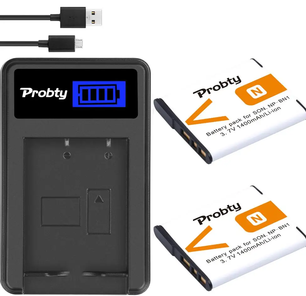 2battery and charger NP-BN1 Батарея& Зарядное устройство запасная часть для цифровой камеры с фоновой подсветкой SONY Cyber-shot DSC-TX7S DSC-TX7TS/L DSC-WX5/S DSC-W320S DSC-W320R DSC-W330 DSC-W330B DSC-W330L - Цвет: 2battery and charger