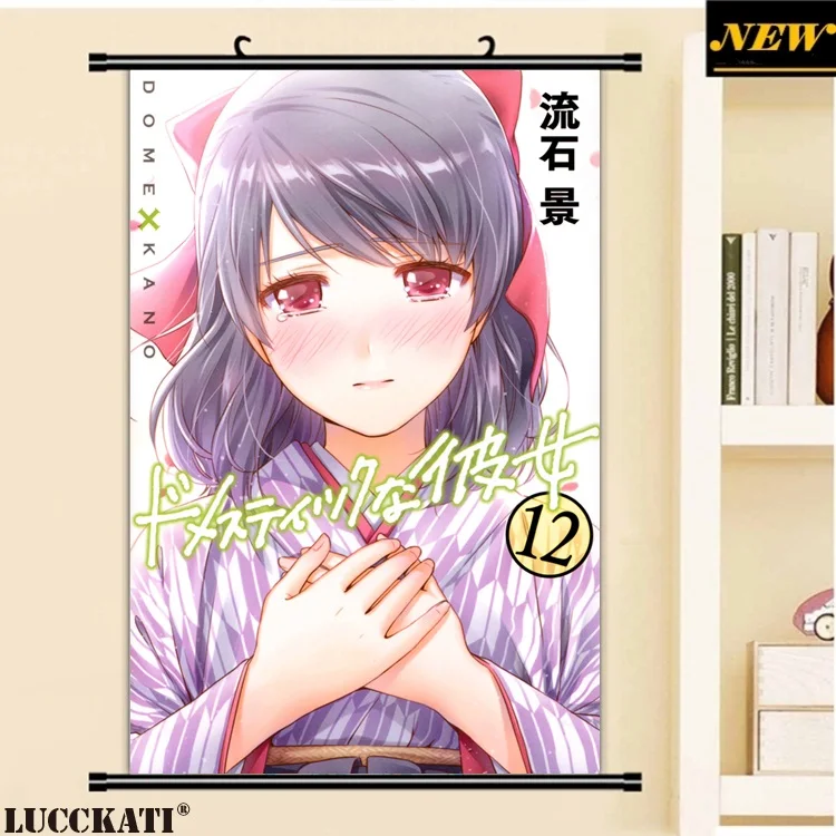 40X60 см домашний na Kanojo задница бюстгальтер грудь держать голый сексуальный лоли комотик мультфильм аниме Настенная картина плакат прокрутки холст живопись