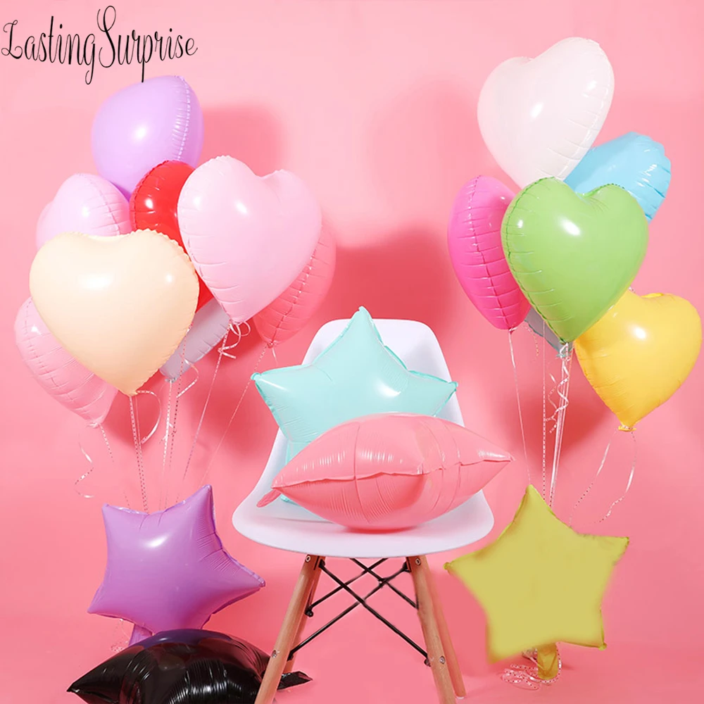 1 шт. Ma Caron конфеты цветные воздушные шары 17 &quotGlobos розовое сердце фольга Воздушные