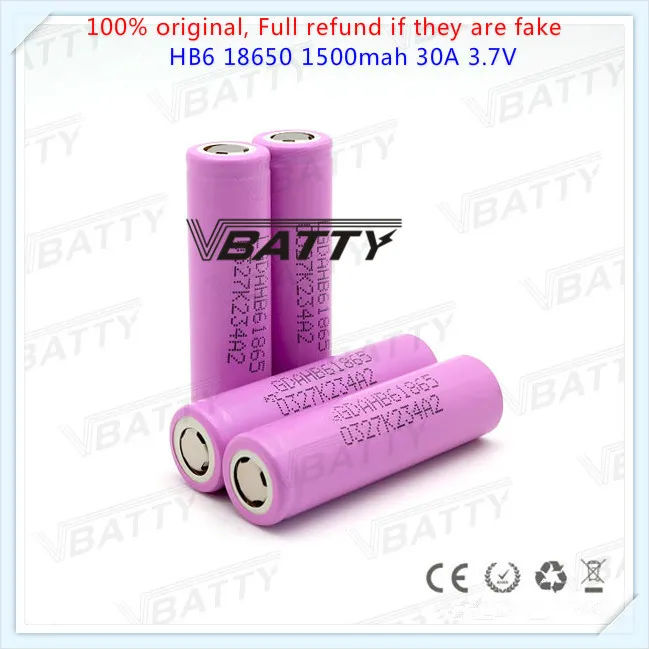 Оригинал Корея hb61865 3 7 v для lg hb6 1500mAh 30A Высокая сливная батарея розовый LG HB6