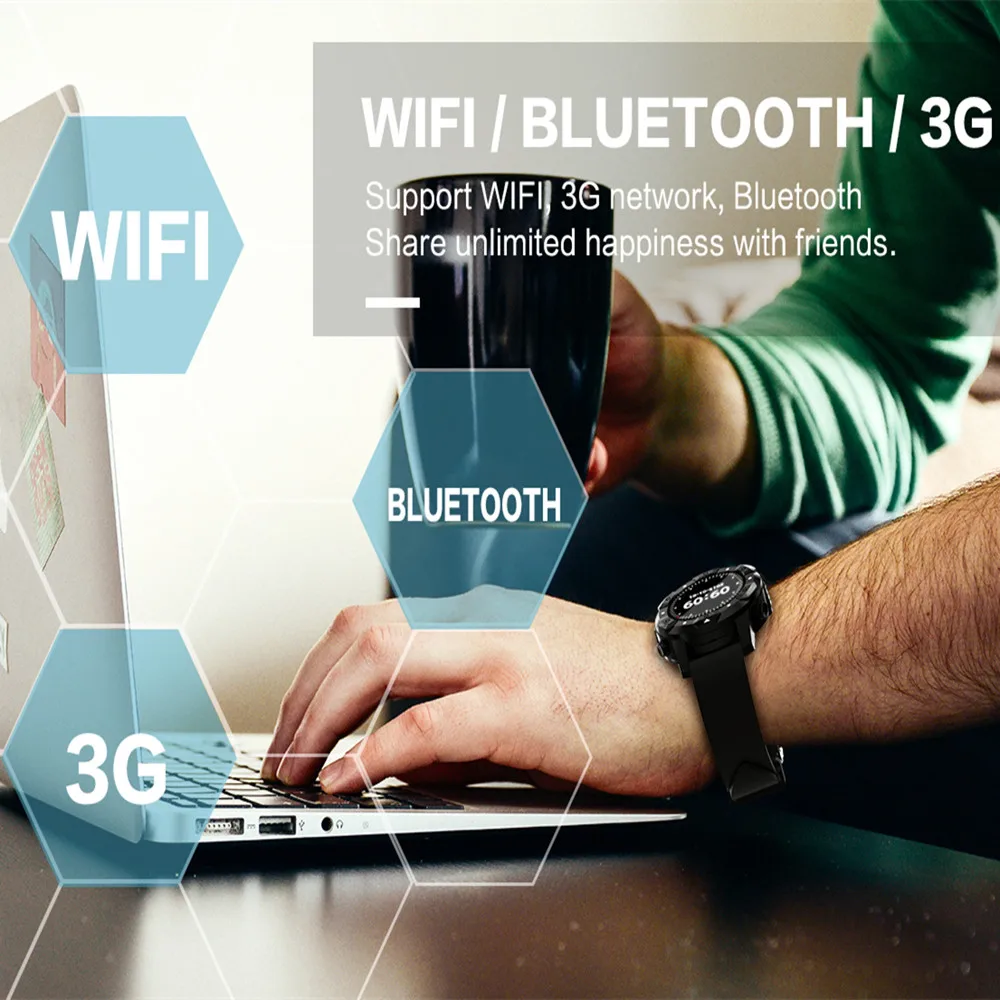 Новинка 2018 умные часы Beseneur S3 Android 5 1 пульсометр Гб + 16 ГБ с поддержкой 3G Wi Fi GPS