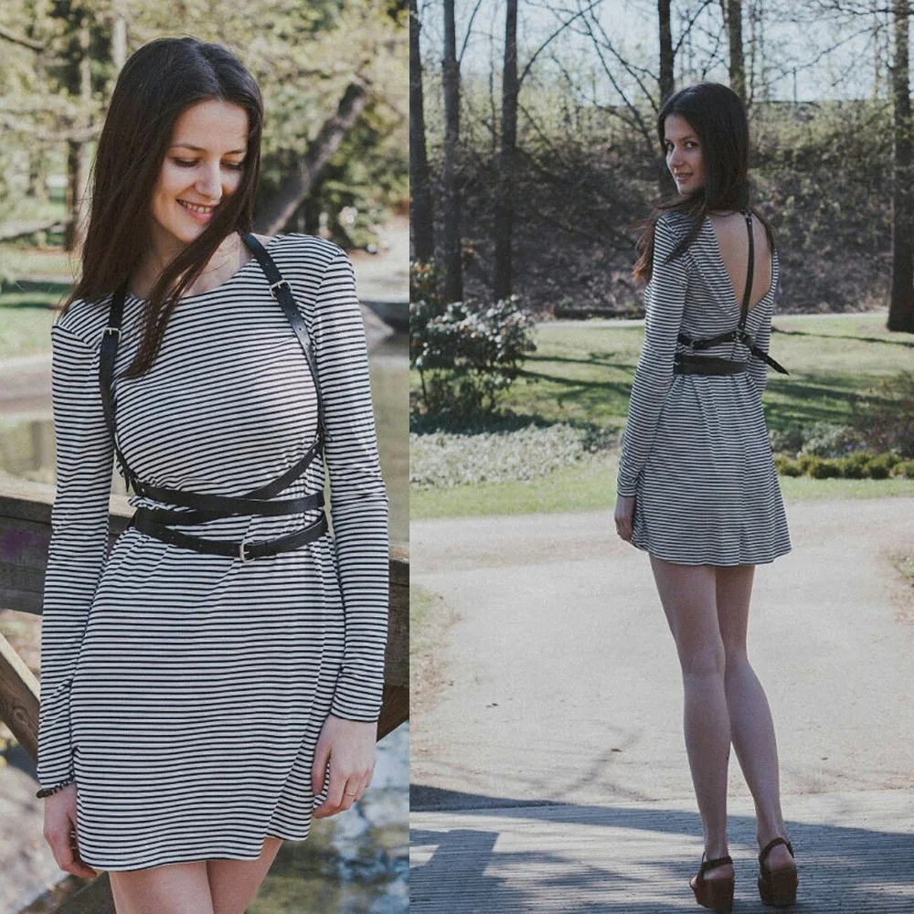 Женский кожаный ремень в готическом стиле ремни ручной работы панк с крестом и