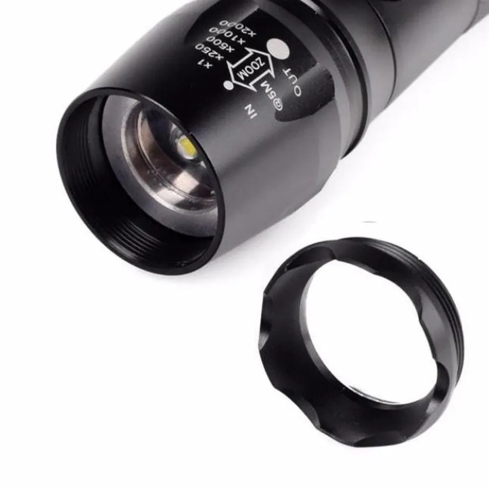 5 Modes Flashlight Set X800 XML T6 LED Zoom Waterproof Tactical Military Torch Kit Lanterna latarka zaklamp #2S | Спорт и