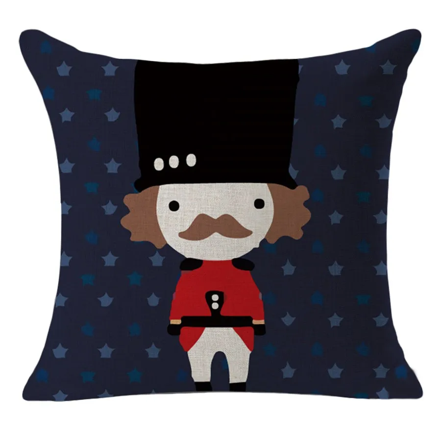 Cartton Солдаты печатных Чехлы для подушек декоративные Наволочки мангала Пледы