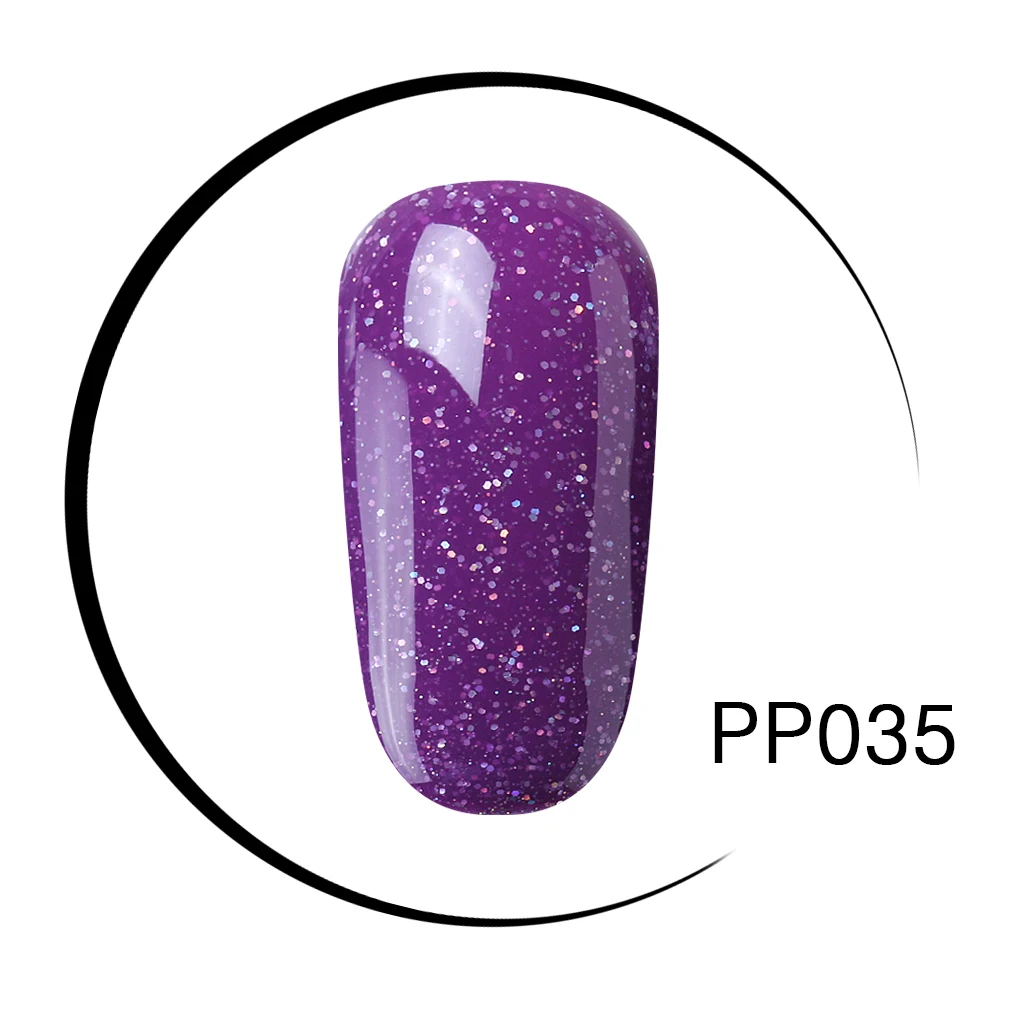 PP035 Elite99 10 мл УФ-гель для ногтей фиолетовый лак для ногтей Полупостоянный Гель-лак для ногтей - Цвет: PP035