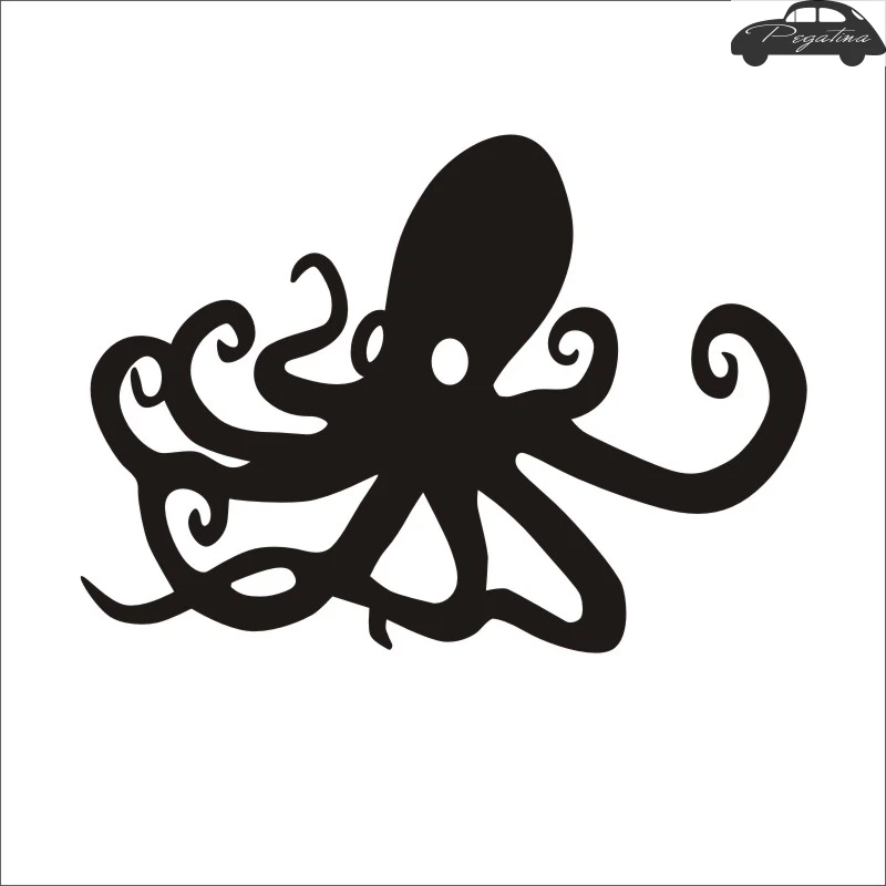 Наклейка &quotосьминог&quot рыболовные снасти магазин полый стикер рыба Рыбалка
