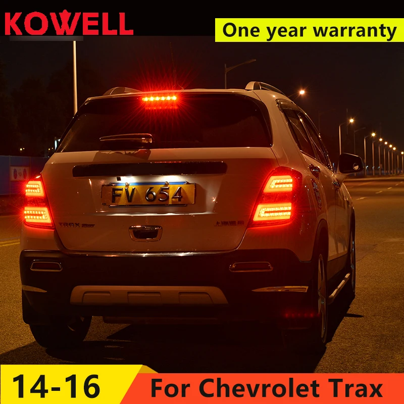 Kowell Тюнинг автомобилей для Chevrolet Tracker задние фонари 2013 Trax светодиодные задние фонари задние лампы ДРЛ+ Тормозная+ Парк+ сигнал свет