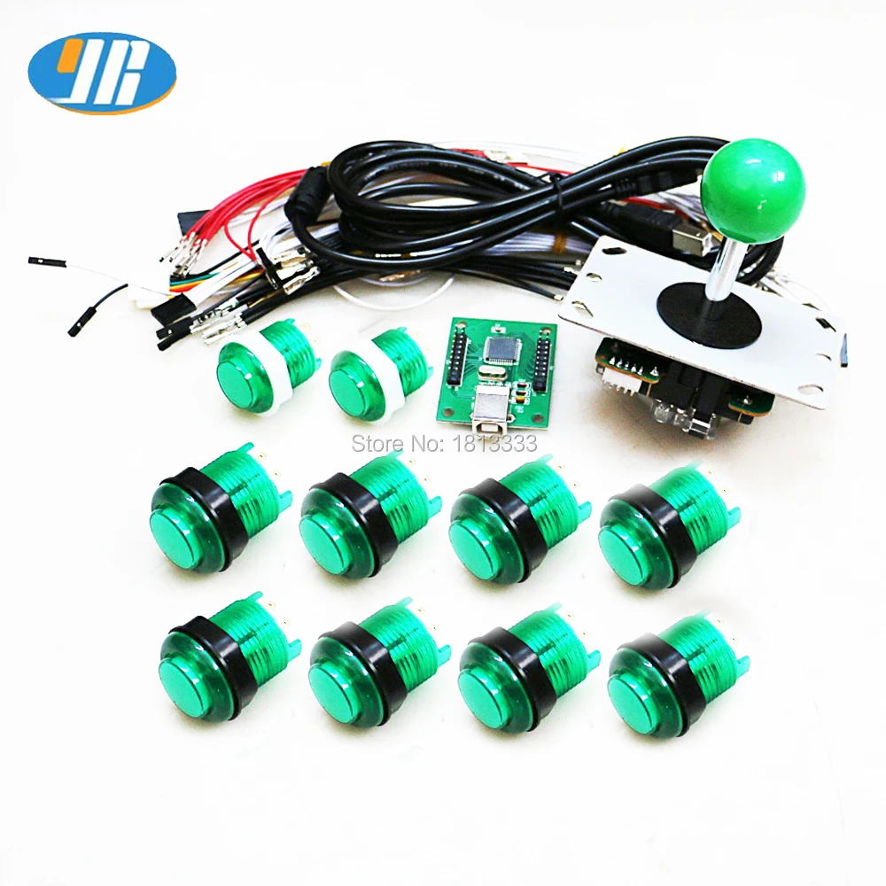 1 шт. + копия джойстика Sanwa 10 5 в световая кнопка шт 2 USB энкодер для аркадной игры
