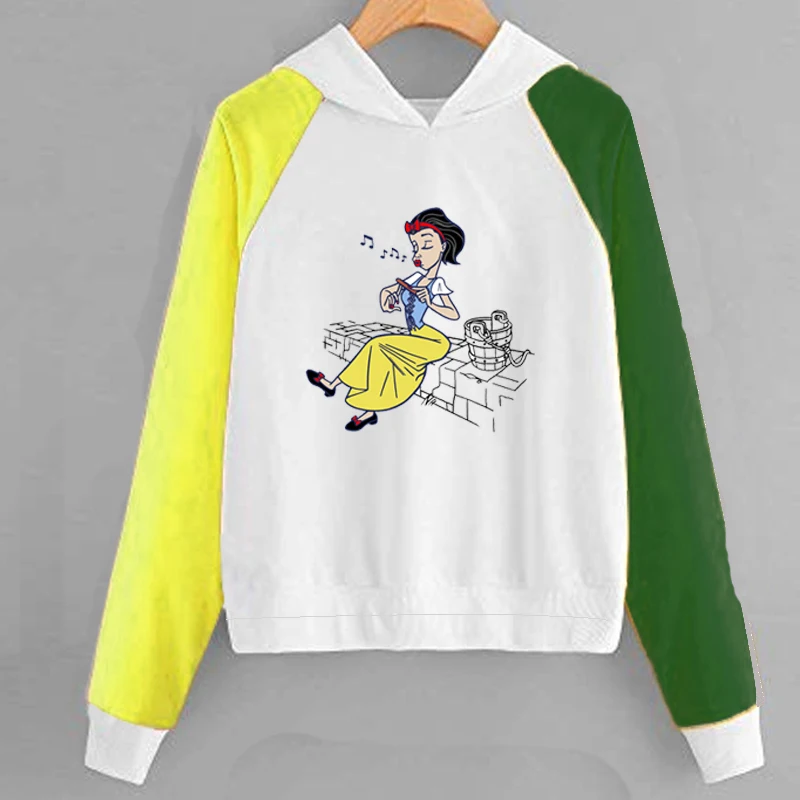 Дизайнерская Толстовка для женщин Топ бренд принт с героями мультфильмов