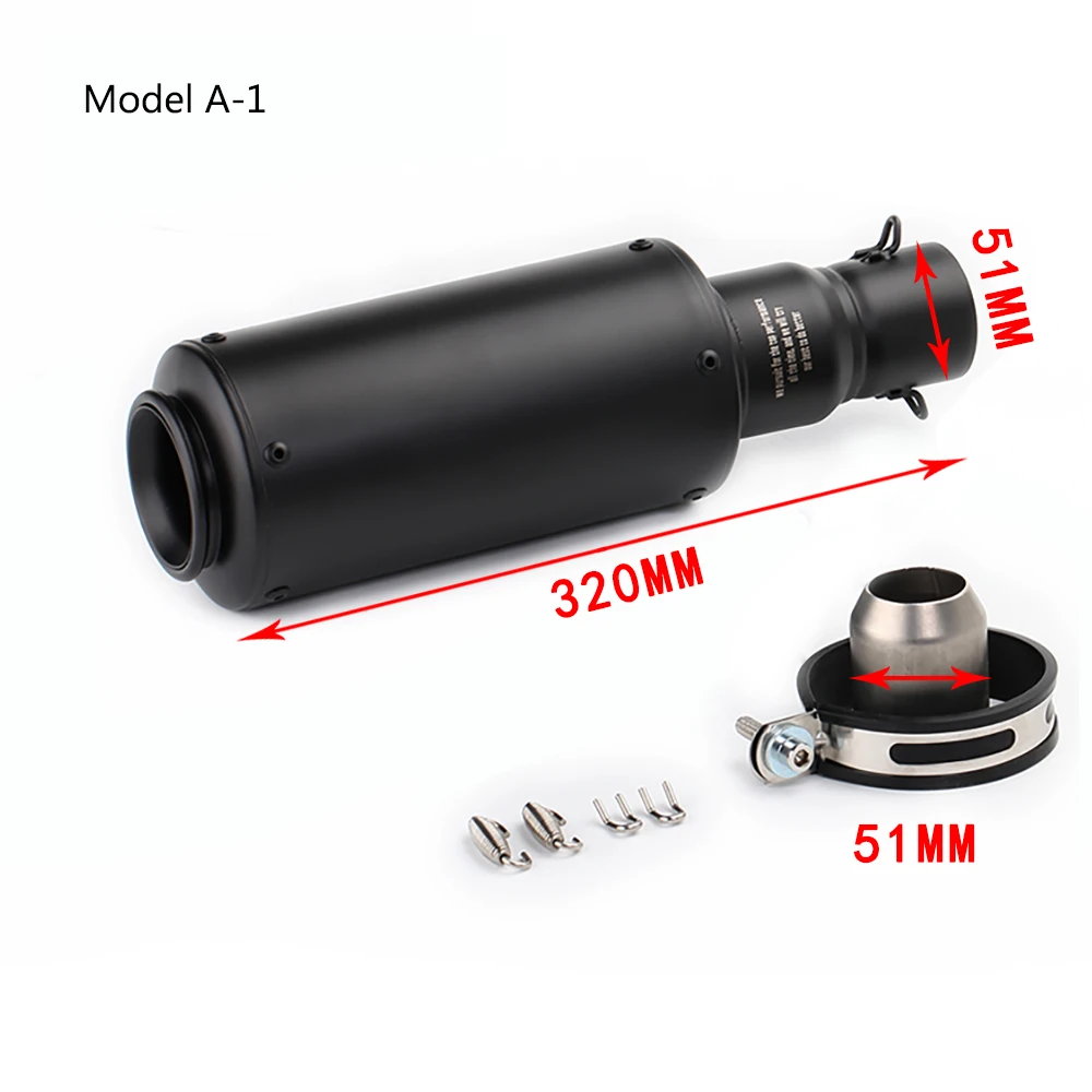 Универсальный глушитель выхлопной трубы для мотоцикла Silenciador Escape Moto Pipe с DB Killer из нержавеющей стали SC GP Racing Project Pipe