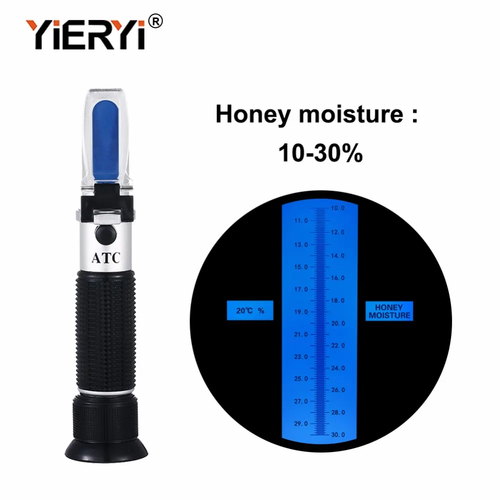 Yieryi ручной дизайн 10-30% водный рефрактометр для мёда с калибровкой УВД рефрактометр мед измеритель влажности