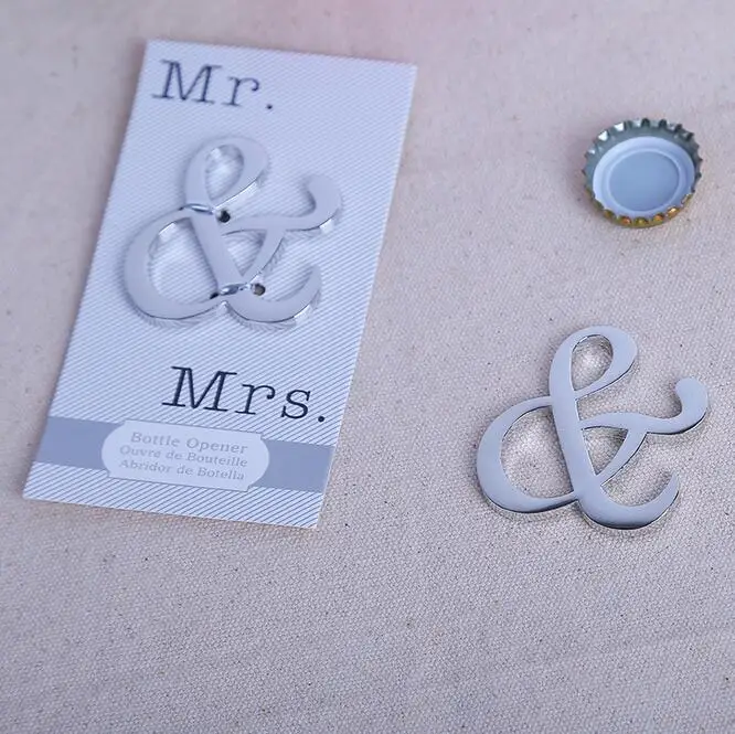 Бесплатная доставка 200 шт. свадебное украшение &quotМистер и миссис&quot открывалка
