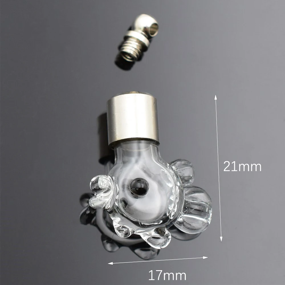 5 шт. стеклянные подвески в виде дельфина с винтовой крышкой|Подвески| |