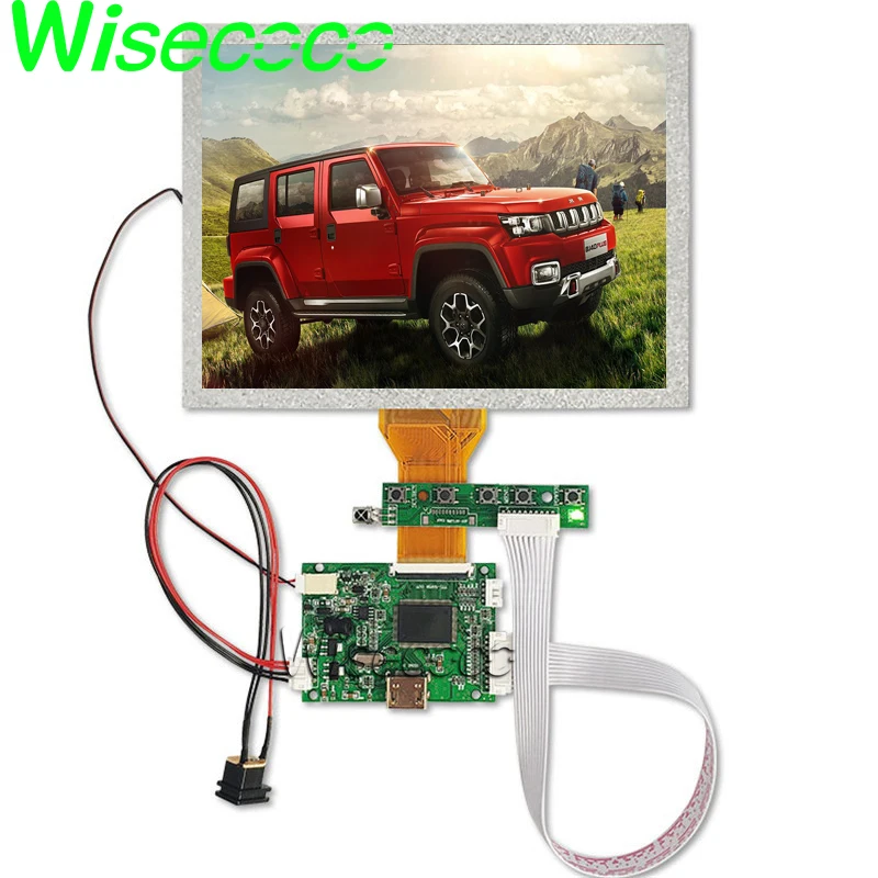 Wisecoco 8 дюймов 800*600 планшет ЖК дисплей Экран AT080TN52 с HDMI VGA 2AV LVDS Controlller доска для Raspberry